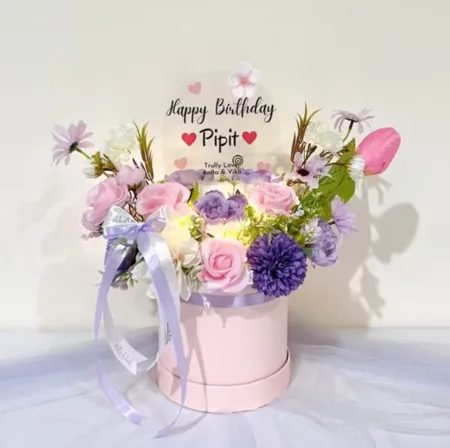 Bloom Box Akrilik Ucapan Ulang Tahun Toba Samosir